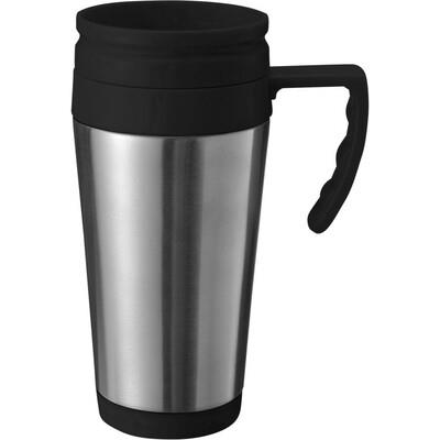 Geometric thermal mug for laser engraving